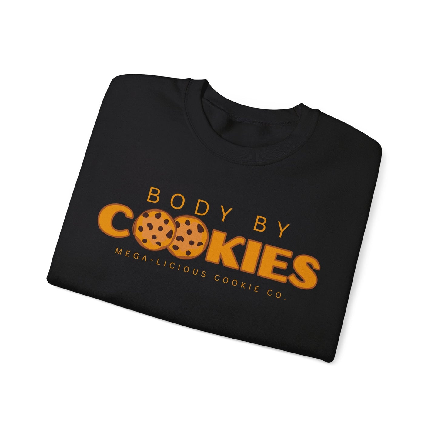 Crewneck Sweatshirt- body by cookies - Mega-licious Cookie Co.