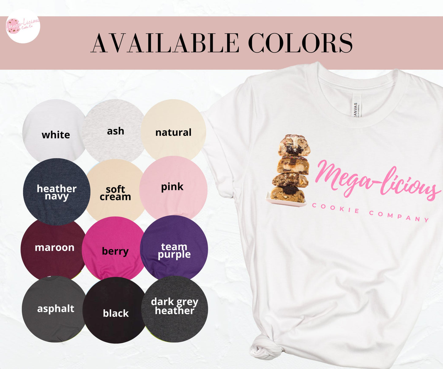 Mega-licious Cookie Co. - Unisex Jersey Short Sleeve Tee - Mega-licious Cookie Co.
