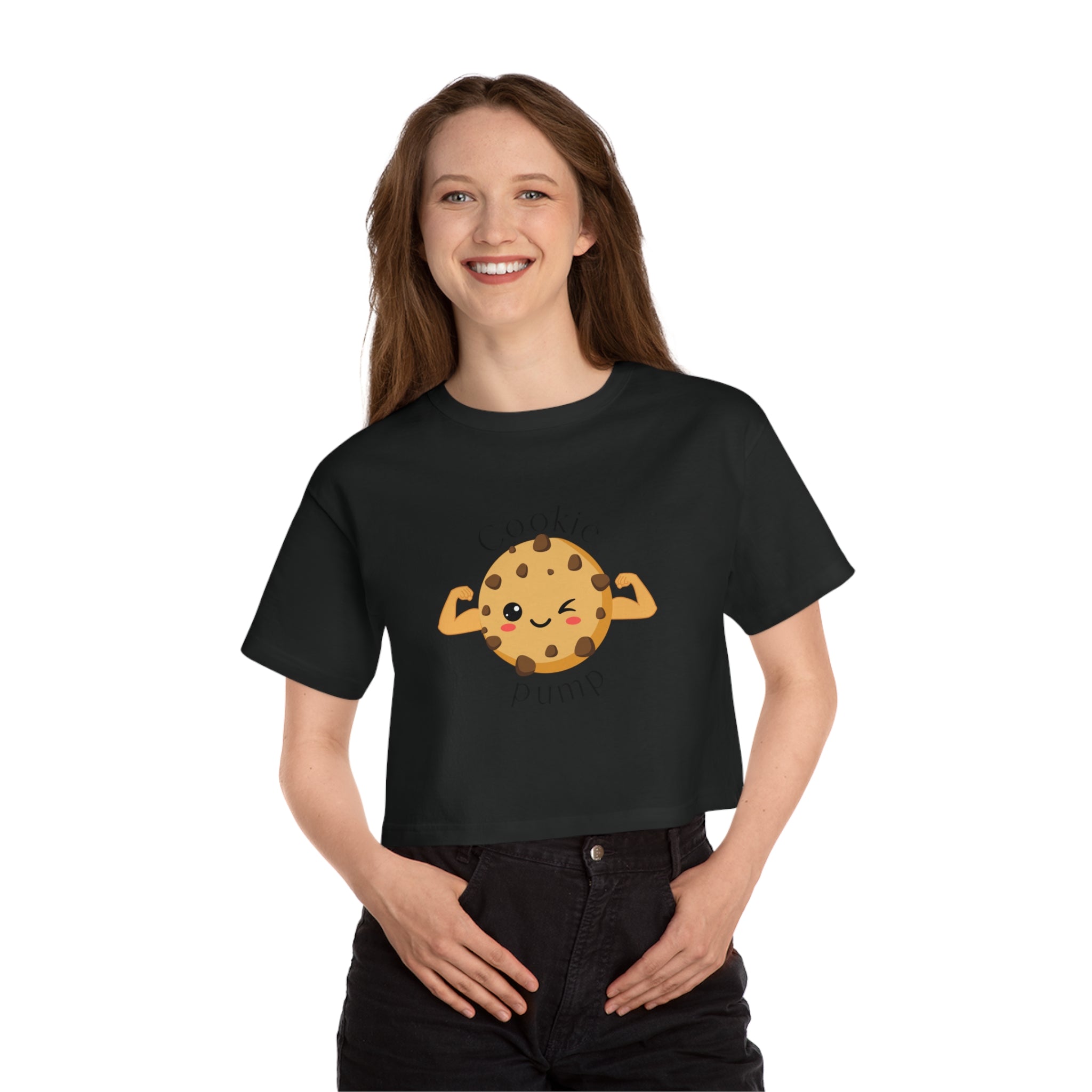 Champion Women's Heritage Cropped T-Shirt - "Cookie Pump"