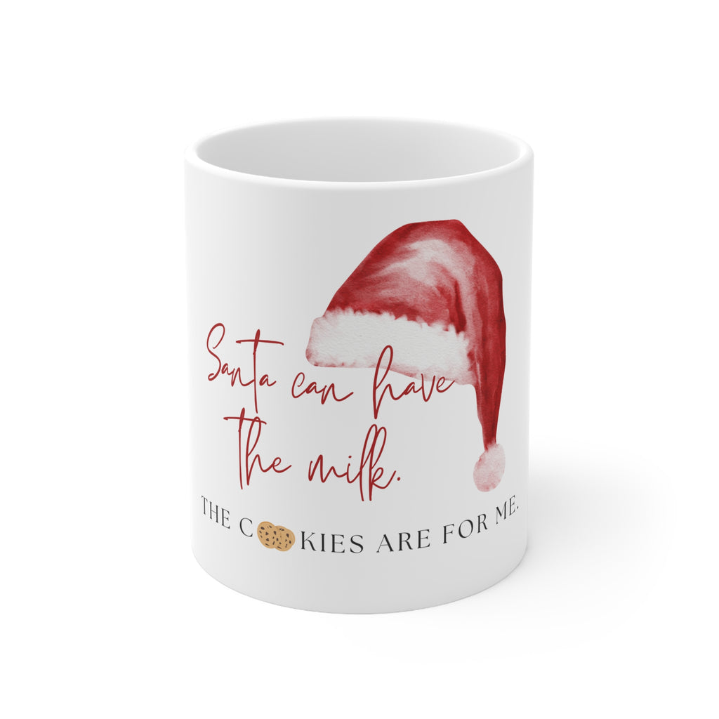 Ceramic Mug 11oz - Santa's Milk & Cookies - White