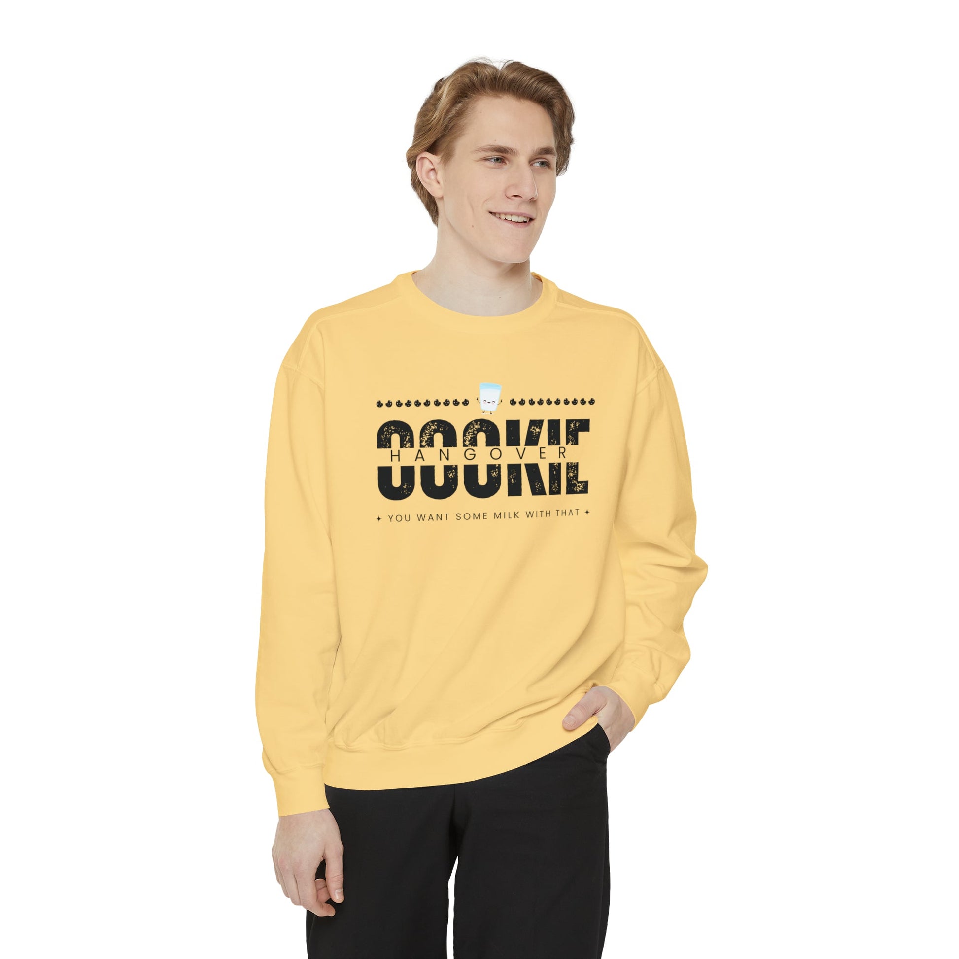 Crewneck Sweatshirt “cookie hangover” - Mega-licious Cookie Co.
