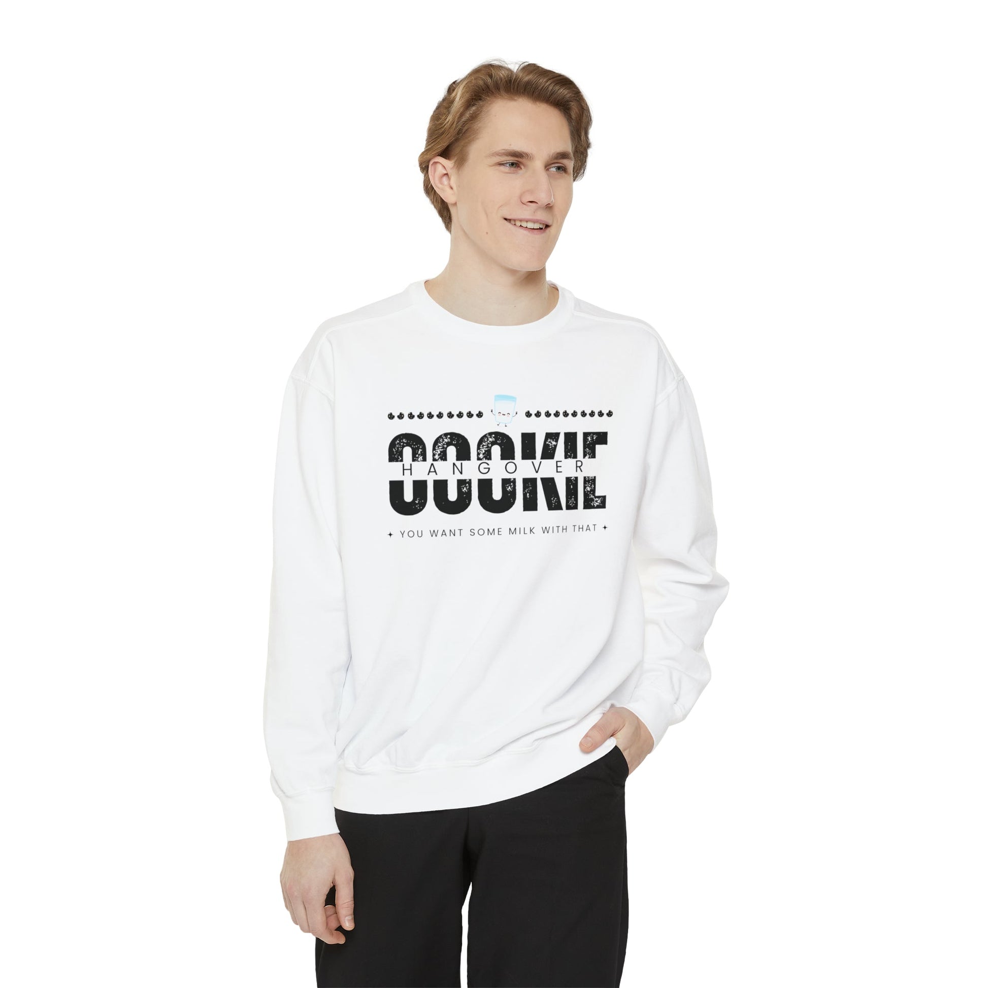 Crewneck Sweatshirt “cookie hangover” - Mega-licious Cookie Co.