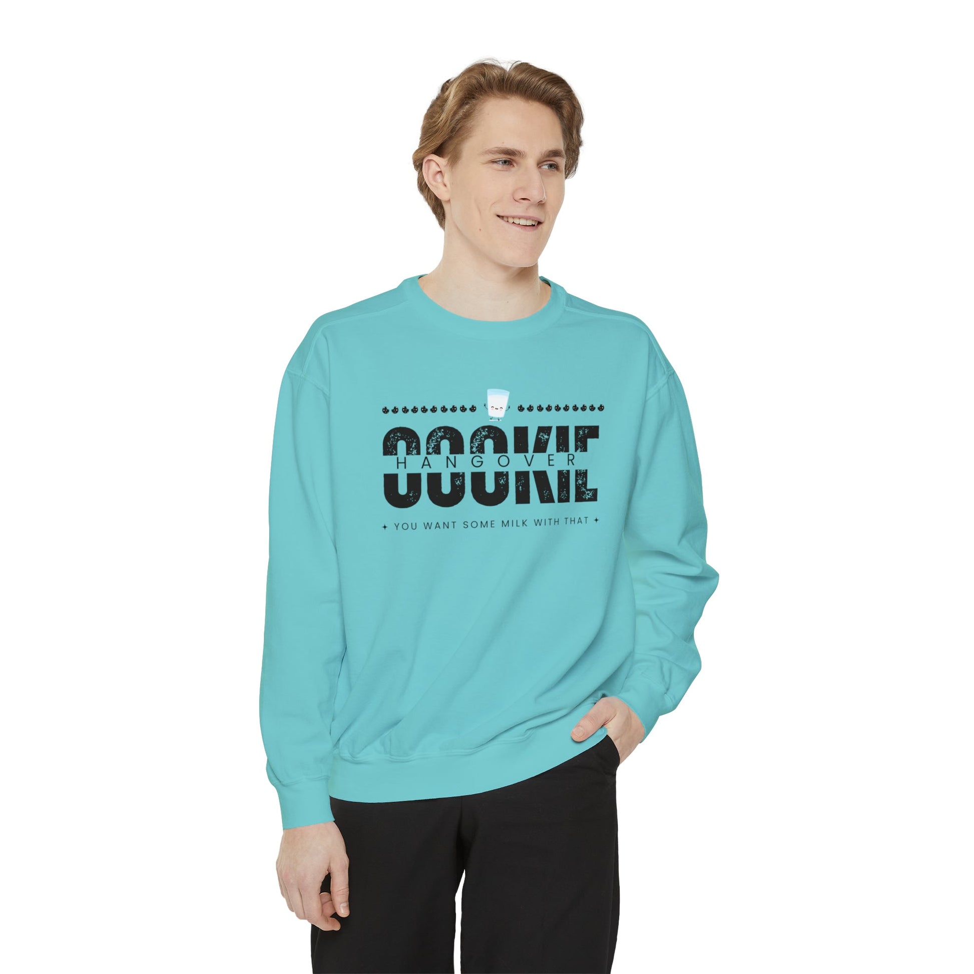 Crewneck Sweatshirt “cookie hangover” - Mega-licious Cookie Co.