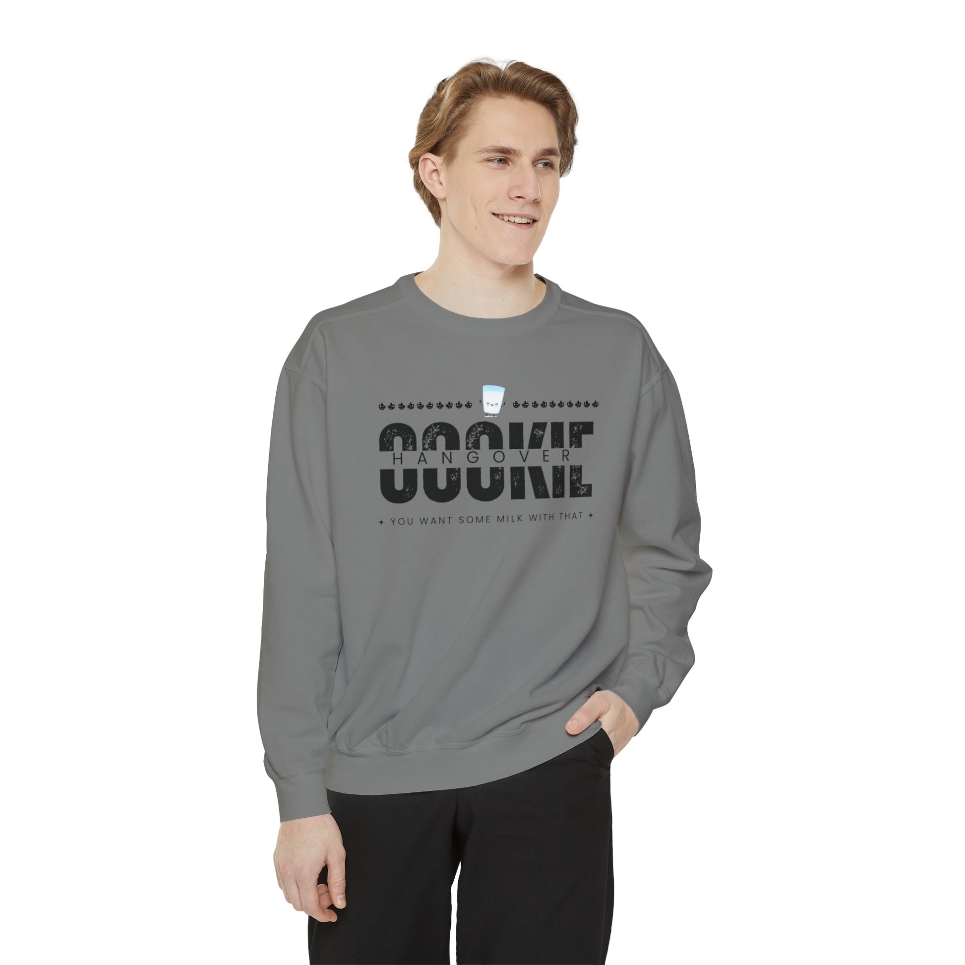 Crewneck Sweatshirt “cookie hangover” - Mega-licious Cookie Co.