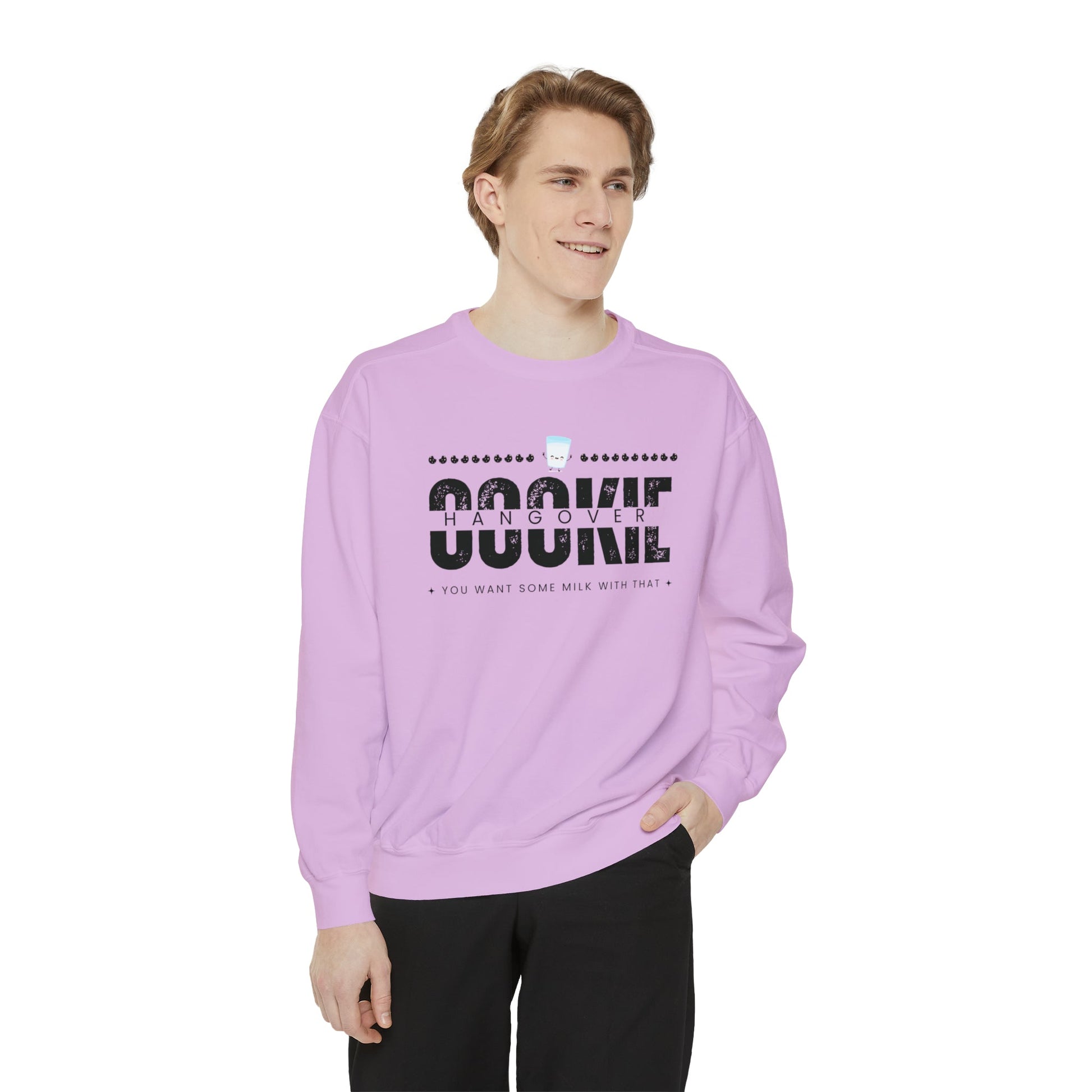 Crewneck Sweatshirt “cookie hangover” - Mega-licious Cookie Co.