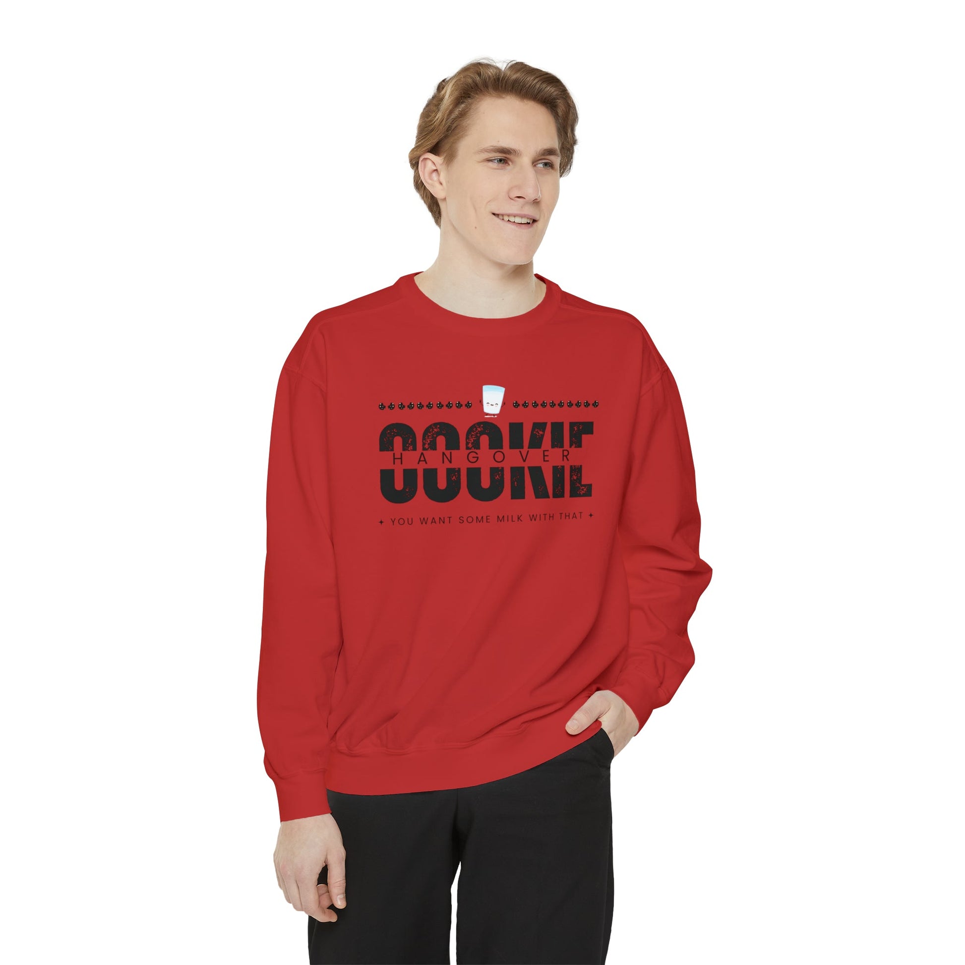 Crewneck Sweatshirt “cookie hangover” - Mega-licious Cookie Co.