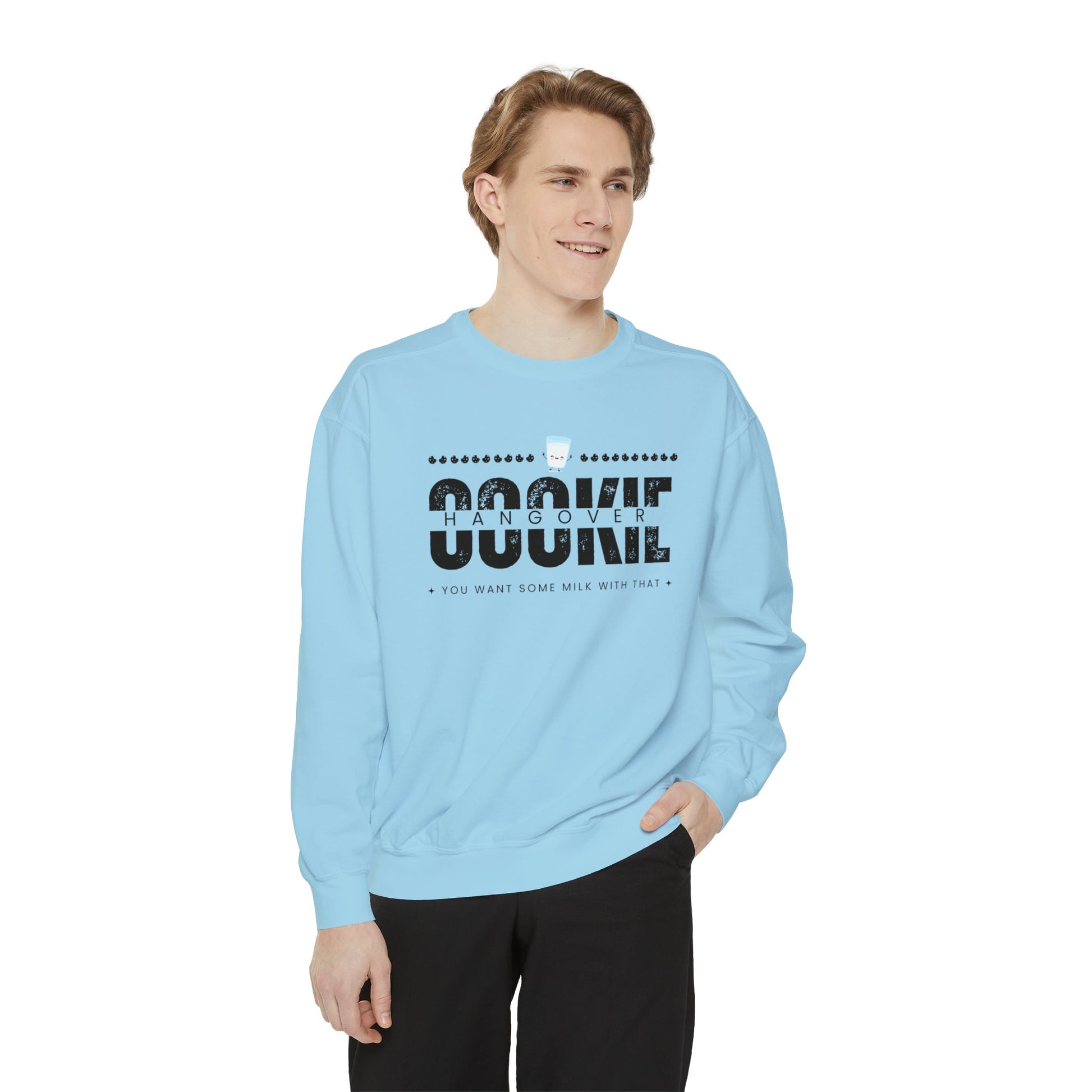 Crewneck Sweatshirt “cookie hangover” - Mega-licious Cookie Co.