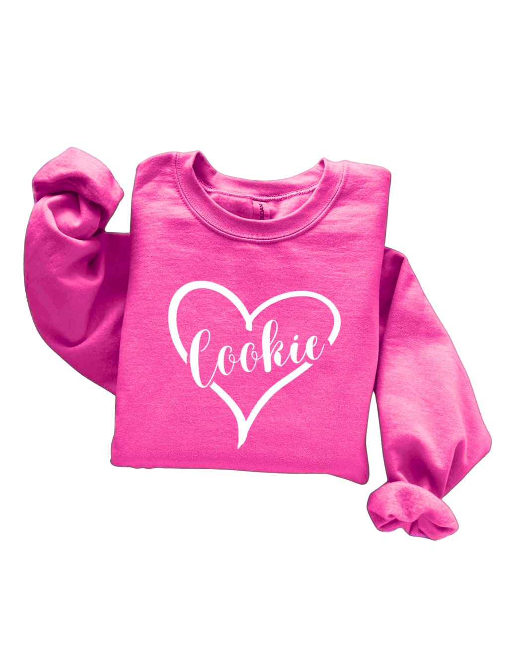 crewneck sweatshirt Heart-Cookie (center) - Mega-licious Cookie Co.