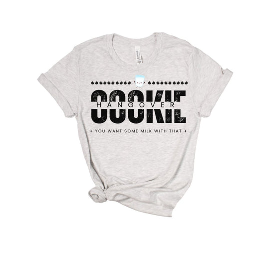 Unisex Jersey Short Sleeve Tee- cookie hangover - Mega-licious Cookie Co.